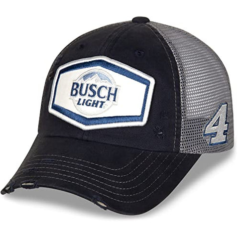 Checkered Flag Sports Kevin Harvick #4 2022 Vintage Patch Retro Snapback NASCAR Blue Gray Hat, One Size