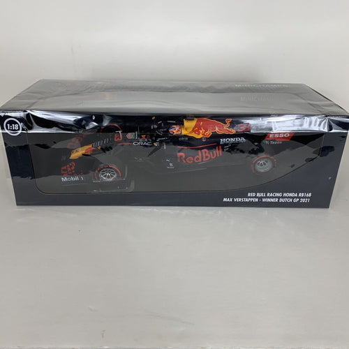 Red Bull Racing F1 Max Verstappen RB16B Dutch GP 1:18 Model Car - Minichamps
