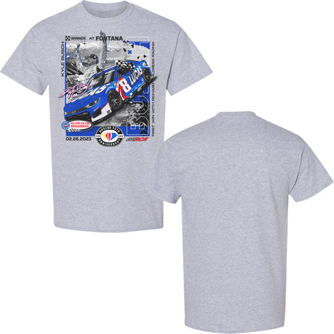 Kyle Busch #8 2023 NASCAR Auto Club Speedway at Fontana 02.26.2023 Win T-Shirt