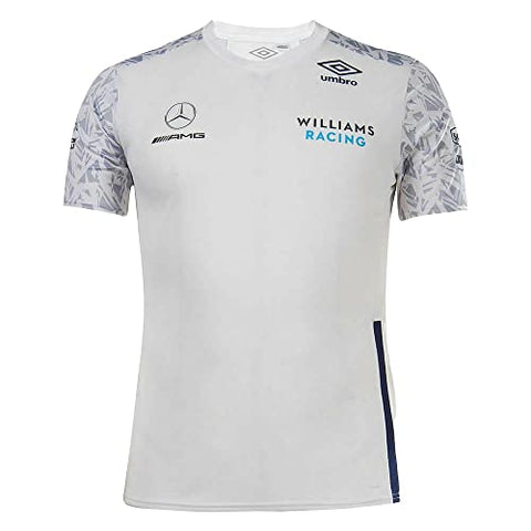 Williams Racing 2021 Men's Team Training Jersey T-Shirt-White (2XL)