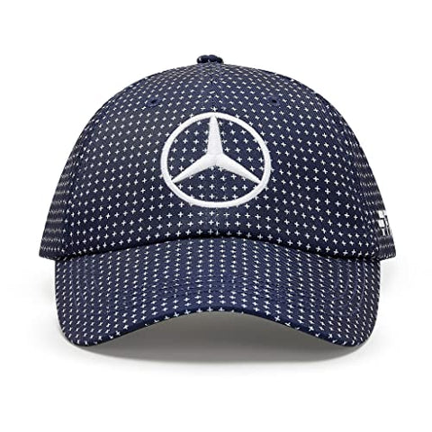 Fuel For Fans Mercedes Benz F1 Special Edition George Russell 2022 Konnichiwa Japanese GP Baseball Hat Navy