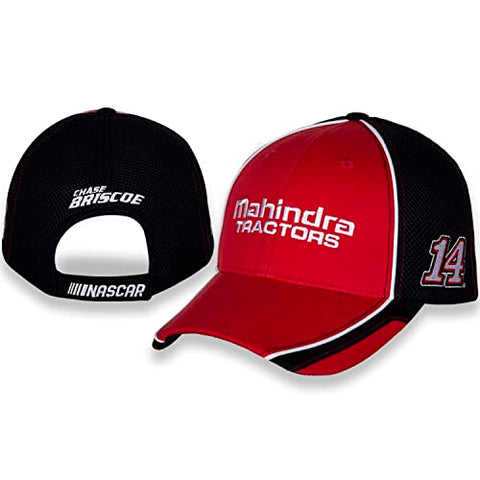 Chase Briscoe 2022 Mahindra #14 NASCAR Element Sponsor Adjustable Red Black Hat