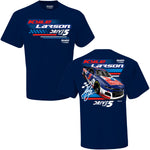 Kyle Larson 2021 #5 Daytona Valvoline Drive for 5 Nascar Hendrick Blue Tee Shirt