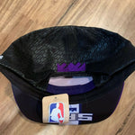 Adidas NBA Sacramento Kings SAC Black Adjustable Snapback Hat Cap New