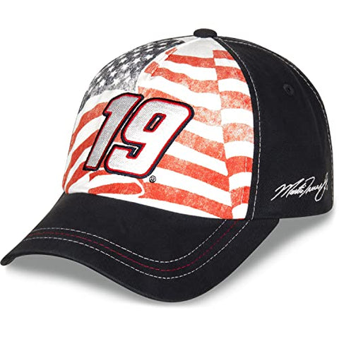 Checkered Flag Sports NASCAR 2022 Patriotic USA Flag Adjustable Cotton Crew Hat