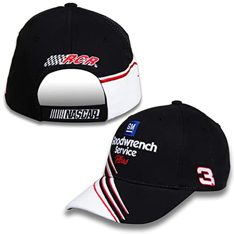 Dale Earnhardt Sr #3 GM Goodwrench Service Plus Adult Swoosh Sponsor Nascar Hat Black
