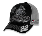 Joey Logano Team Penske Two-Time 2022 NASCAR Cup Series Champion Trophy Adjustable Hat Black